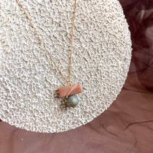 desert wave necklace - gold filled chain