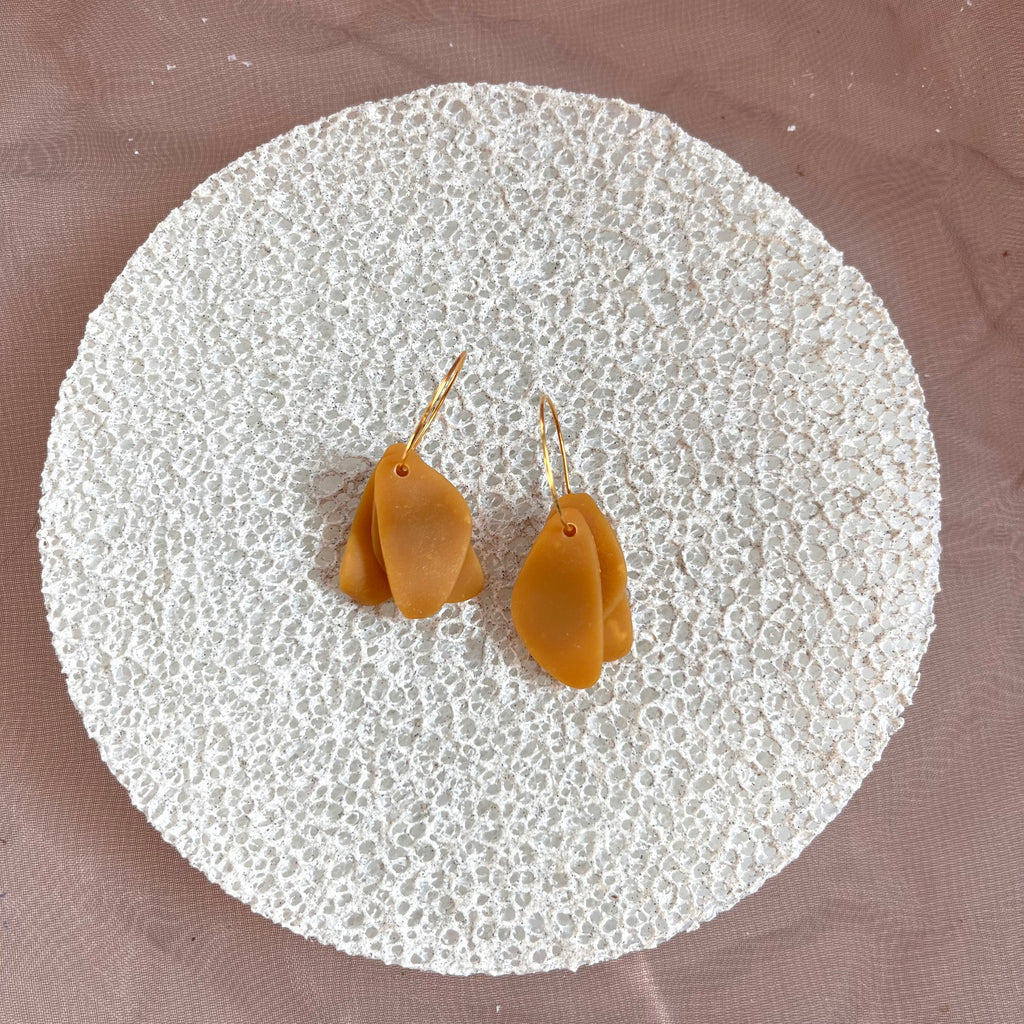 wavy hoop / Blue Moon Aquarius / Handmade Jewelry Washington DC blue