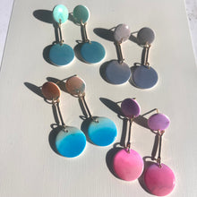 watercolor circle dangle