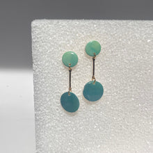 watercolor circle dangle