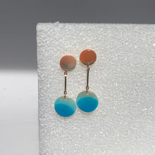 watercolor circle dangle