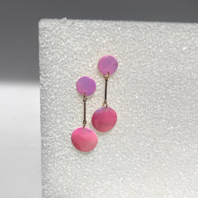 watercolor circle dangle