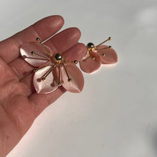 statement cherry blossom earrings handmade in Washington DC 