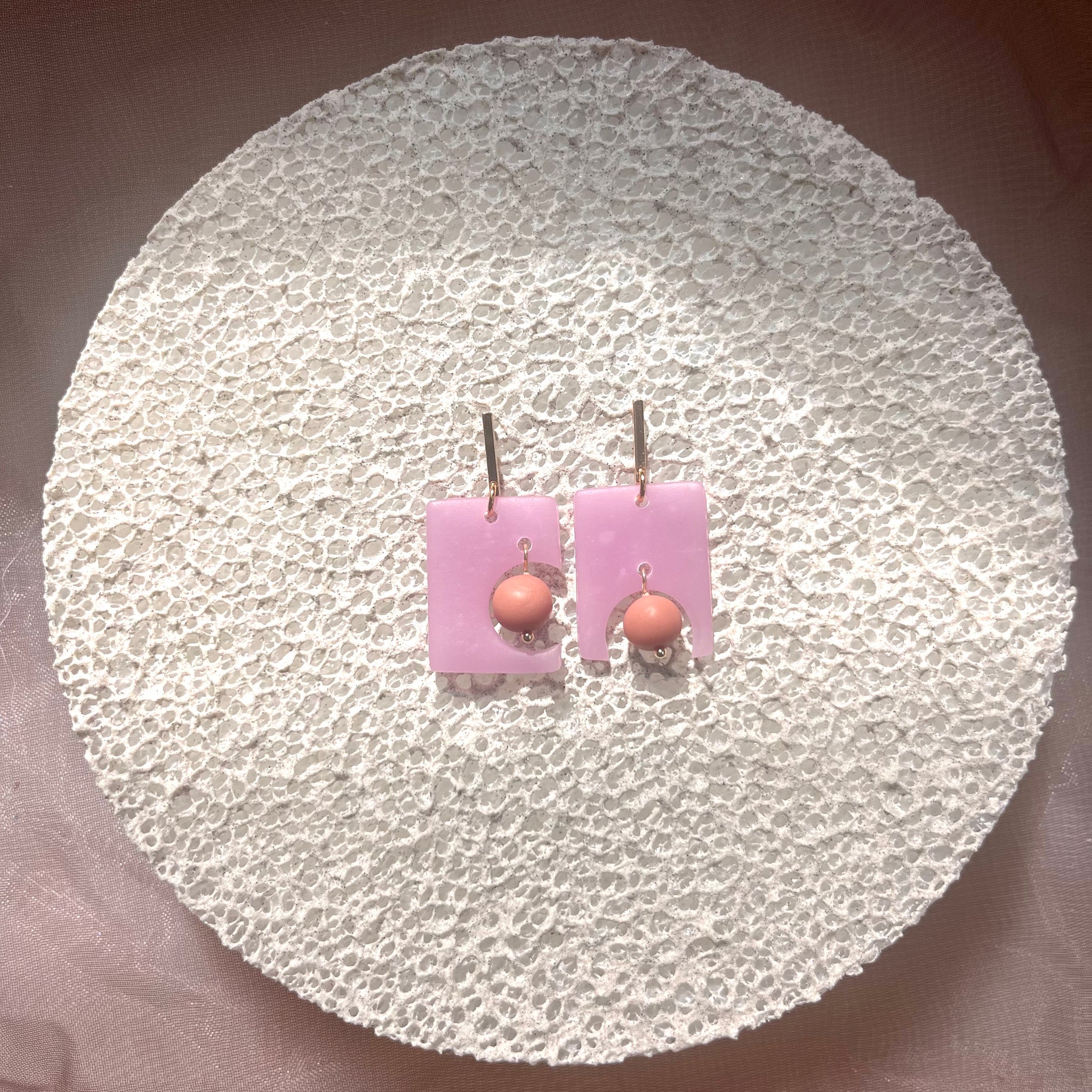 cut out with ball / Blue Moon Aquarius / Handmade jewelry Washington