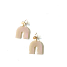 resin arch earrings